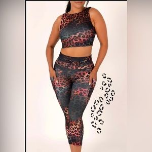 Exotica Exoticathletica Africa Performance Capri Legging Size XS